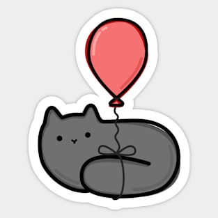 Cute Party Cat Sticker